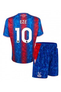 Crystal Palace Eberechi Eze #10 Babyklær Hjemme Fotballdrakt til barn 2024-25 Korte ermer (+ Korte bukser)